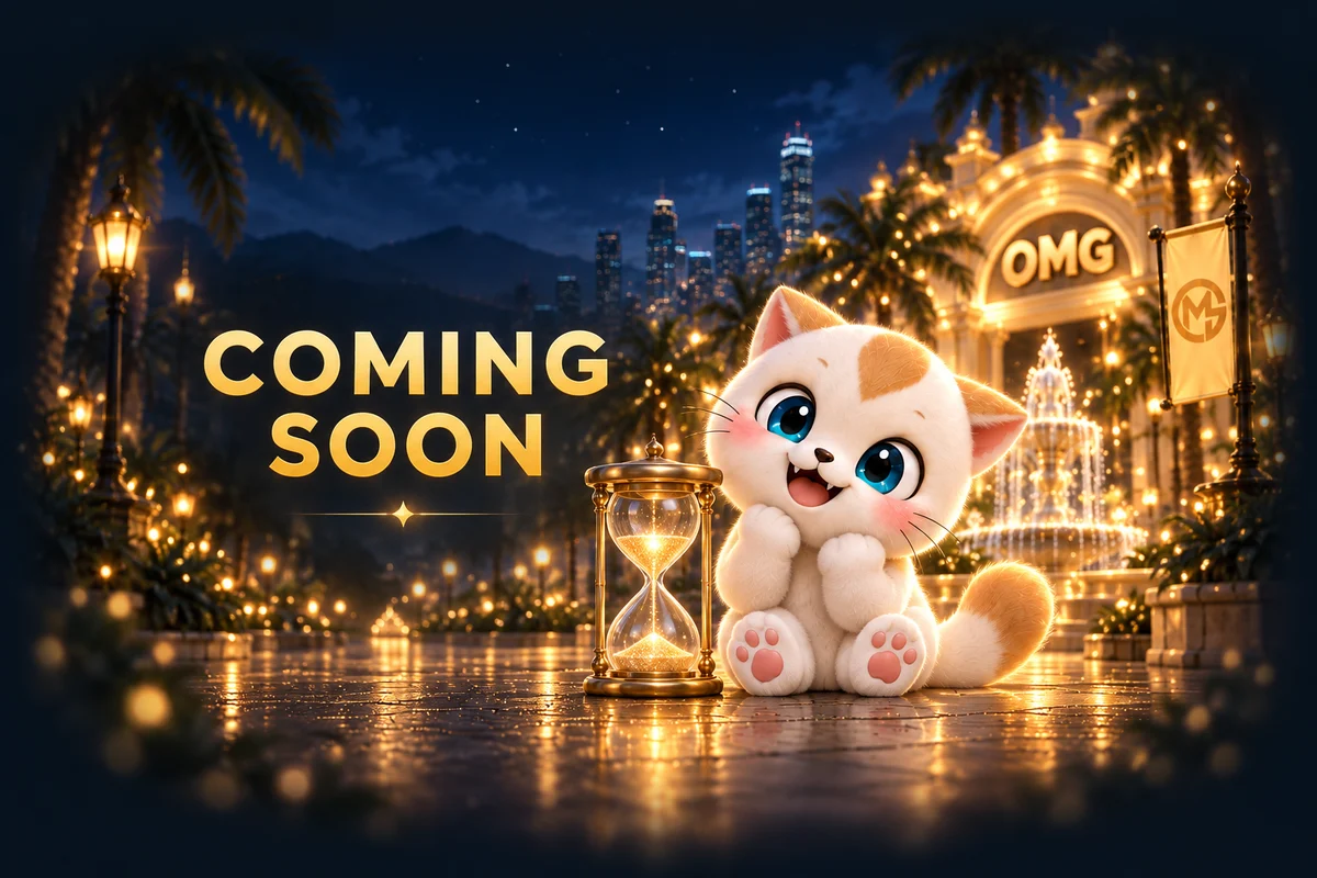 Coming Soon — กิจกรรมของ OMG Community กำลังจะมา พร้อมมาสคอตแมวและนาฬิกาทรายสีทอง