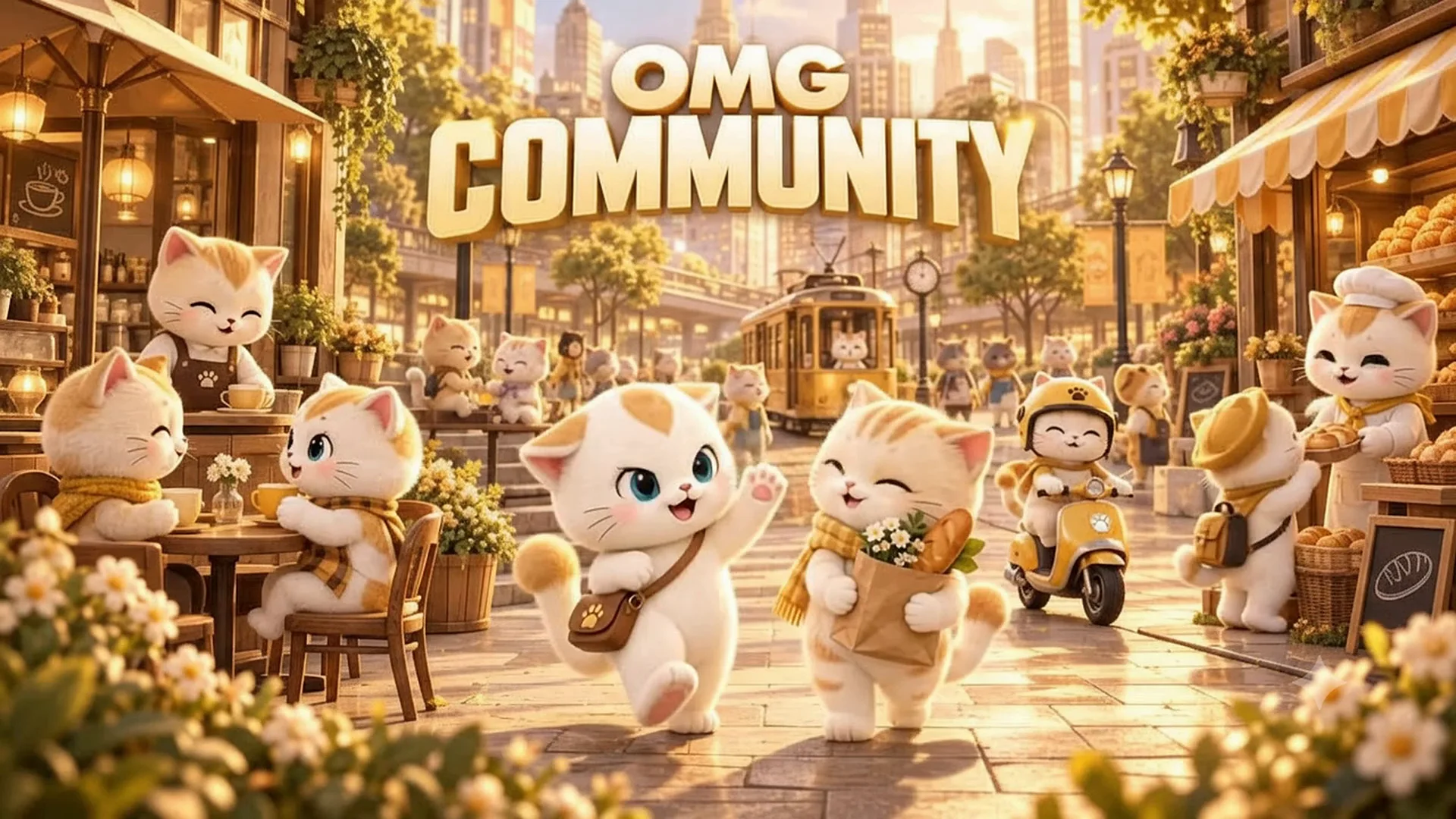 มาสคอตแมว OMG ใช้ชีวิตด้วยกันในเมืองสีทอง